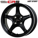 【6/4-6/11 クーポン発行中】 15インチ 7.0J 4H100 +28 HotStuff ホットスタッフ クロススピード CR5 セミグロスブラック アルミホイール単品 4本(1台分)送料無料(2)