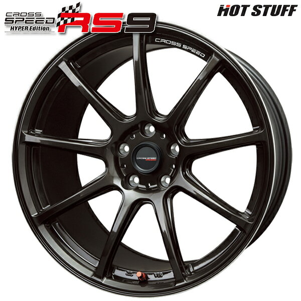 18インチ 7.5J 5H114.3 +38 HotStuff ホットスタッフ クロススピード RS9 グロスガンメタ アルミホイール単品 1本 4本以上送料無料(2)