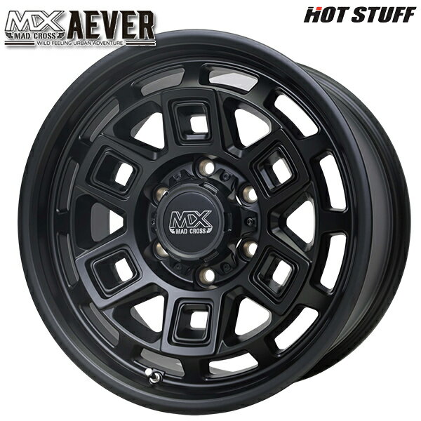 15インチ 6.0J 6H139.7 +33 HotStuff マッドクロス アイヴァー MTBK アルミホイール単品 4本（1台分）送料無料