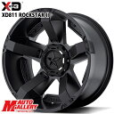 18インチ 9.0J 5H114.3/127 +30 KMC XD811 ROCKSTAR II ロックスター2 MATTE BLACK(w/Matte BK Accents) アルミホイール単品 4本（1台分）送料無料