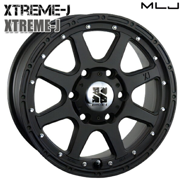 MLJ エクストリームJ サイズ：16インチ 7.0J HOLE/PCD：6H 139.7 インセット：30 カラー：フラットブラック アルミホイール単品 4本（1台分）送料無料