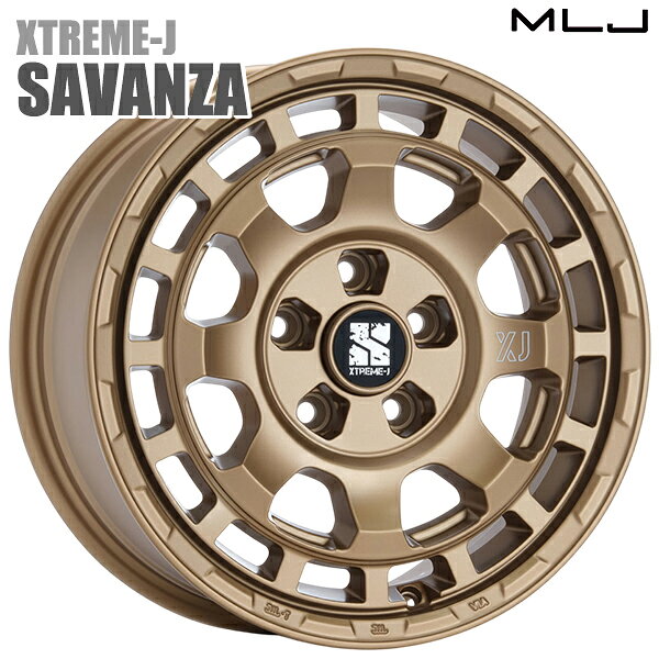 Rakuten - MLJ エクストリームJ SAVANZA サイズ：16インチ 7.0J HOLE/PCD：5H 114.3 インセット：35 カラー：マットブロンズ（BR） アルミホイール単品 4本（1台分）送料無料