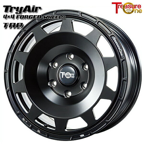 18インチ 9.5J 5H130 23〜62 トレジャーワン 鍛造 トライエアー TAD マットブラック アルミホイール単品 1本 4本以上送料無料 ■受注生産商品■