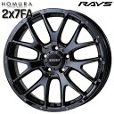 18インチ 7.5J 5H108 +48 RAYS レイズ ホムラ 2X7FA YNJ(ブラッククロームコーティング) アルミホイール単品 1本 4本以上送料無料(2)