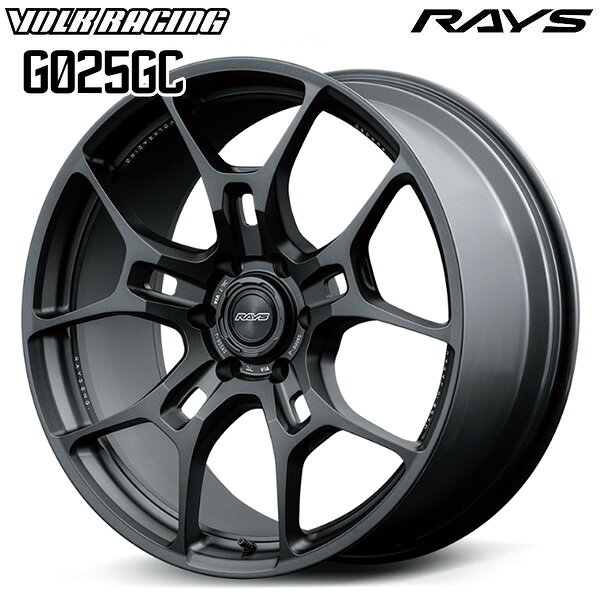 22インチ 9.0J 6H139.7 +20 RAYS ボルクレーシング G025GC BT（ブラストブラック2） アルミホイール単品 4本（1台分）送料無料