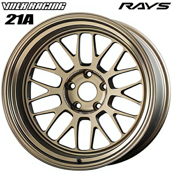 18インチ 9.5J 5H114.3 +20 RAYS ボルクレーシング 21A ブロンズ(アルマイト)(BR) アルミホイール単品 1本 4本以上送料無料