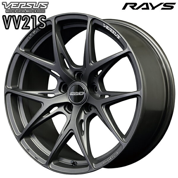 18インチ 8.0J 5H114.3 45 RAYS ベルサス VV21S マットスーパーダークガンメタ （APJ） アルミホイール単品 1本 4本以上送料無料