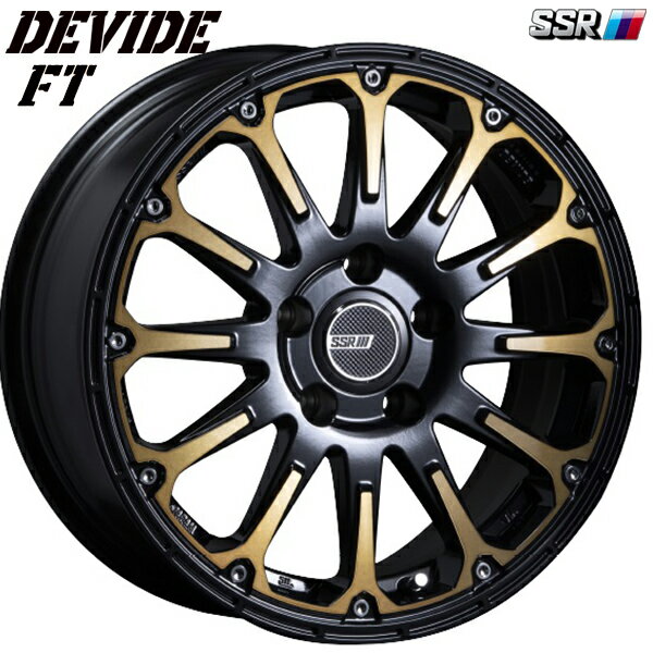 16インチ 7.0J 5H114.3 +35 SSR ディバイド FT ディープゴールド アルミホイール単品 1本 4本以上送料無料