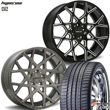 送料無料 245/35R20インチ 5H114MLJ ハイペリオン CVZ チタンブラッシュ WINRUN ウィンラン R330 FR設定 新品サマータイヤ ホイール4本セット