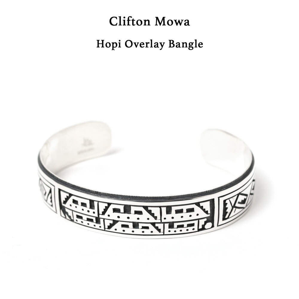 Clifton Mowa Hopi Overlay Bangle クリフトンモワ オーバーレイバングル ホピ族 Hopi #HB005 インディアンジュエリー シルバー