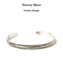 【クーポン利用で5%OFF】Harvey Mace ハービー ・メイス Feather Bangle フェザーバングル ナバホ族 Navajo インディアンジュエリー 羽 バングル シルバー