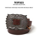 VINTAGE NAVAJO SILVER BUCKLE BELT ビンテージ ナバホ シルバーバックル ビンテージ ベルト インディアンジュエリー バックル ネイティブアメリカン j.o.b leather products