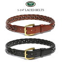 トリーレザー 革ベルト メンズ TORY LEATHER トリーレザー ブライドルレザー レースドベルト Bridle Leather Belt Laced Belt メンズ レディース 本革 レザー アメリカ製 Black Oakbark Light Brown #2161 #2162