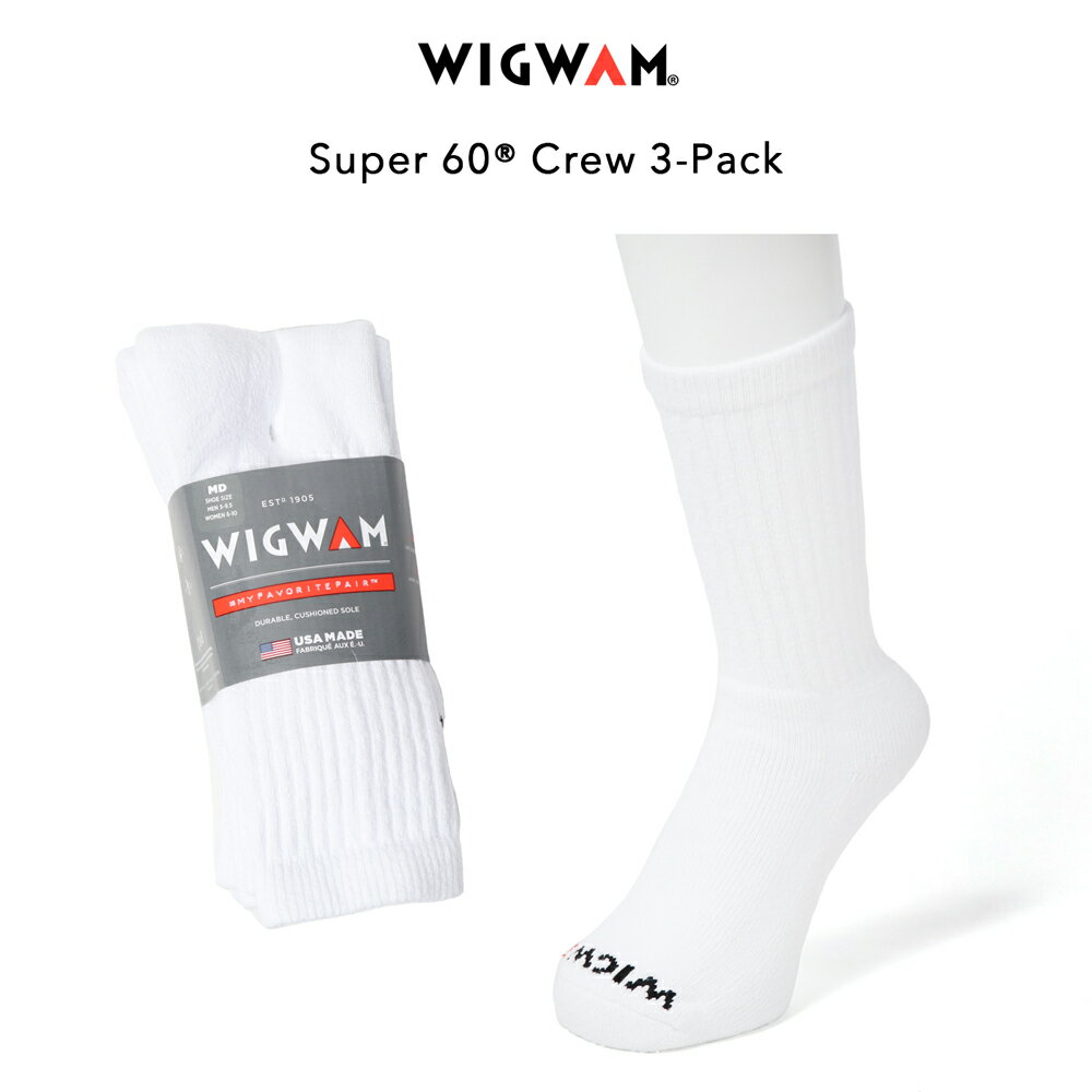 ڥѡSALE 10%OFFWIGWAM S1077 å 3­å ӥͥ SUPER 60 CREW 3-Pack ॽå ϥå  ǥ  ۥ磻 ֡ ˡ ꥫ