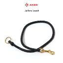 AKER A699-BR WFC[Y[V U[L[`F[ {v uX ^J v GCJ[ Y EHbg`F[ AJx@ x@ |X Police AJW AJ Jailers Leash Braided Leather Key Retainer Black Brass