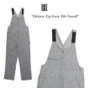 裾上げ無料 BIGBILL ビッグビル オーバーオール サロペット 10oz ジップフロントビブオーバーオール Hickory Stripe Bib Overall With Zip Front Closure 93 ヒッコリー ストライプ メンズ レディース 大きいサイズ 100％ カナダ製