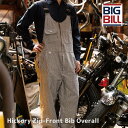 裾上げ無料 BIGBILL ビッグビル オーバーオール サロペット 10oz ジップフロントビブオーバーオール Hickory Stripe …