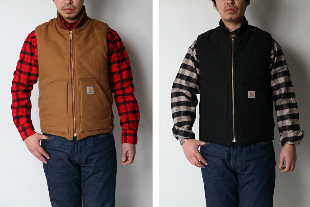 Carhartt カーハート #V01 ダックベスト キルティングライニング メンズ ダック 大きいサイズ メキシコ製