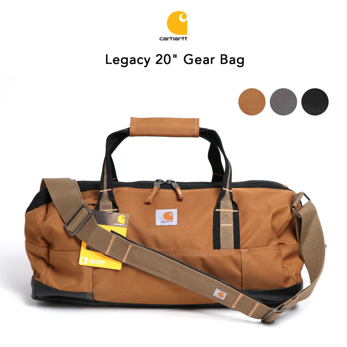 carhartt カーハート LEGACY 20” GEAR BAG 撥水 大容量 ダッフルバッグ バック ボストンバッグ レガシーシリーズ 工具入れ 道具入れ DIY 大工 ガーデニング 作業バッグ ツールバッグ 大きめ 大きいサイズ リュック キャンプ 100291