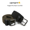 Carhartt カーハート WB5783 Rugged Flex Nylon Cord Braided belt メンズ レディース ベルト Army Green Black アーミーグリーン ブラック 伸縮性 伸びる 3.8cm幅 M L XL