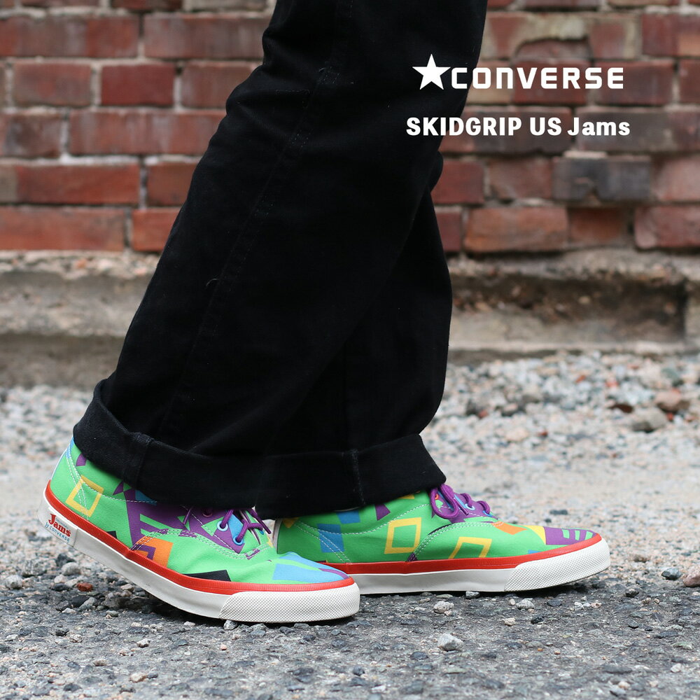 CONVERSE 2022新作 SKIDGRIP US Jams コンバース スキッドグリップ デッキシューズ U.S. ORIGINATOR スニーカー 80年代 オリジネーター コラボレーションモデル