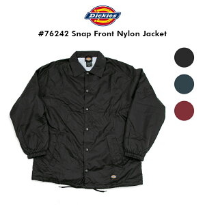 【楽天スーパーSALE限定 10%OFF】Dickies ディッキーズ 76242 ジャケット ナイロンコーチジャケット メンズ NylonCoaches Jacket ウインドブレーカー 防寒 ワークウェア 作業着 作業服 アウター メンズ アメリカ企画 USサイズ