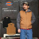 Dickies TE357 ダックベスト ボアベスト USサイズ ディッキーズ ベスト メンズ ブラウン ブラック 黒 シェルパ Sanded Duck Vest 作業着 作業服 ワークウェア 防寒 秋 冬 アメリカ企画 USA企画 US企画 大きいサイズ