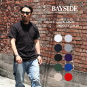 BAYSIDE Tシャツ 半袖 ポケット 3015 ユニオンメイド ベイサイド メンズ 綿100％ シャツ ホワイト ブラック 白 黒 アメリカ製 USA製 ポケt Union Made Pocket T-Shirt 作業着 作業服 インナー 春 夏