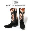 インディアン BLACK JACK BOOTS ブラックジャック ブーツ Indian Chief Western Boots 馬革 本革 ウエスタンブーツ レザーブーツ アメリカ製 酋長 インディアン 25cm 26cm