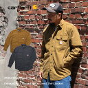 Carhartt カーハート #105419 Rugged Flex Relaxed Fit Canvas Fleece-Lined Shirt Jacket フリースライニング シャツジャケット ワークジャケット ミリタリージャケット キャンバス 大きいサイズ 長袖 シャツ メンズ