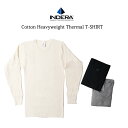 【クーポン利用で5 OFF】INDERA MILLS 839-LS 長袖 サーマルTシャツ コットン インナー インデラミルズ インデラ 6.5oz メンズ レディース Cotton Heavy Weight Thermal T-Shirt ナチュラル 黒 ブラック グレー ビジネス 作業着 作業服 春 秋 冬 大きいサイズ