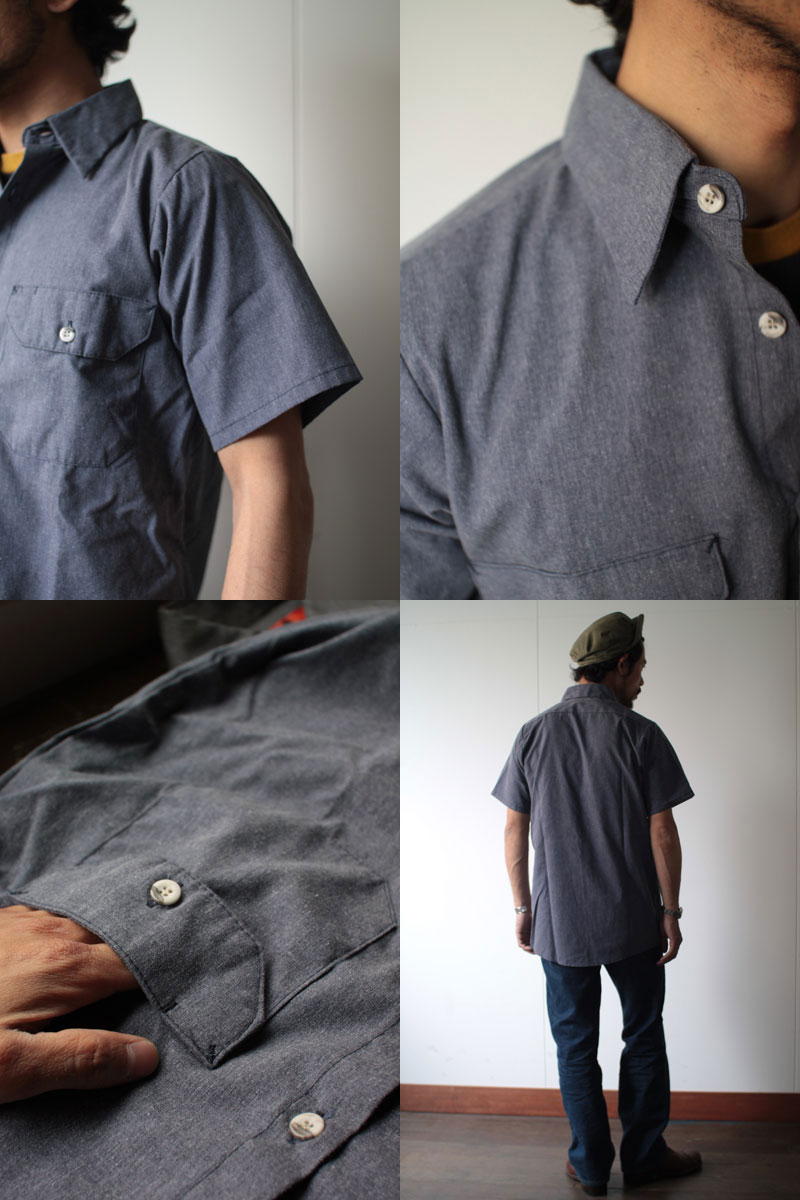 RED KAP レッドキャップ SH20 半袖ワークシャツ Short Sleeve Work Shirt メンズ 半袖 シャツ ワークシャツ 作業着 作業服 ネイビー チャコール コットン mavazi-10002044 MAVAZI(インポートクロージング) サンプル画像3