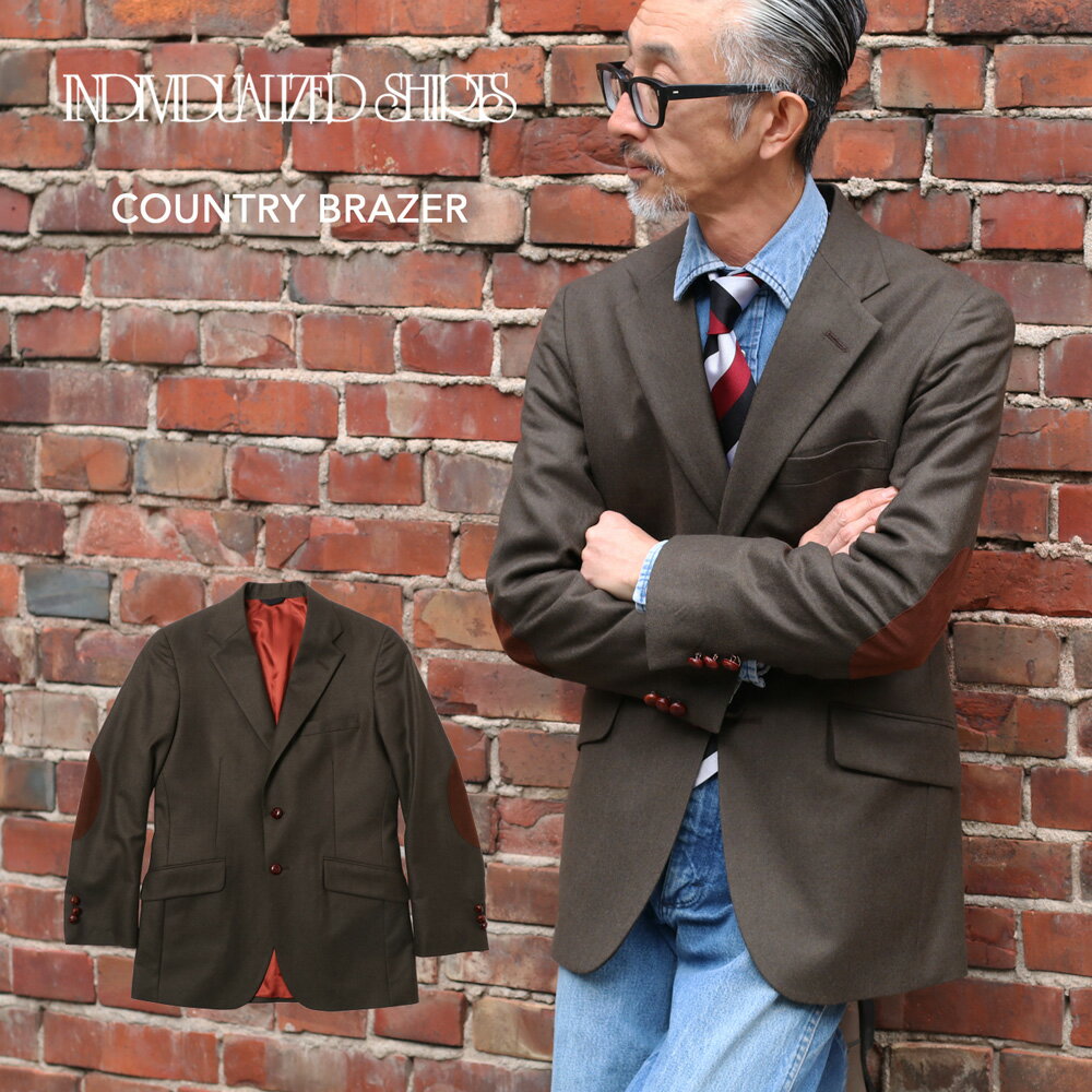 INDIVIDUALIZED CLOTHING インディビジュアライズドクロージング カントリーブレザー COUNTRY BRAZER ジャケット メンズ INDIVIDUALIZED SHIRTS インディビジュアライズド アメリカ製 大きいサイズ OLIVE オリーブ フォーマル ビジネス