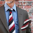 【クーポン利用で5 OFF】INDIVIDUALIZED SHIRTS レジメンタルストライプネクタイ REGIMENTAL STRIPE TIE ネクタイ メンズ インディビジュアライズド アメリカ製 フォーマル ビジネス BLACK BURGUNDY