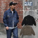 PRISON BLUES プリズンブルース 650 Denim Western Jacket ウエスタンジャケット デニム デニムジャケット メンズ ジャケット プリズンブルー 作業着 作業服 アメリカ製 RIGID BLUE BLACK OLIVE 黒 ブラック オリーブ 大きいサイズ 長袖 XS