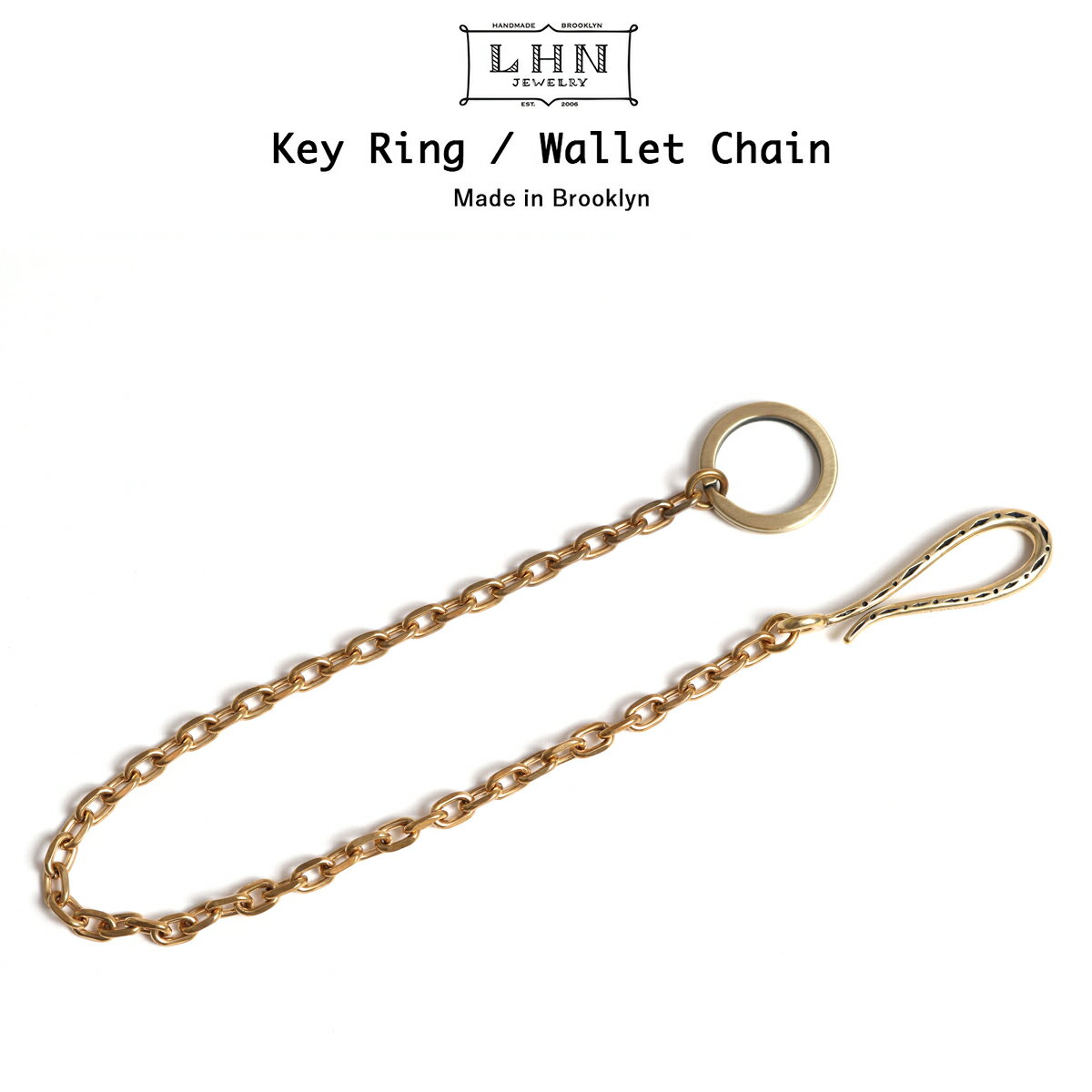 LHN Jewelry Chain Key RING ウォレットチェーン Handmade In Brooklyn