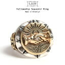 LHN Jewelry エルエッチエヌ ジュエリー Fellowship Souvenir Ring シルバー×ブラスリング20号 US9.5 Handmade In Brooklyn