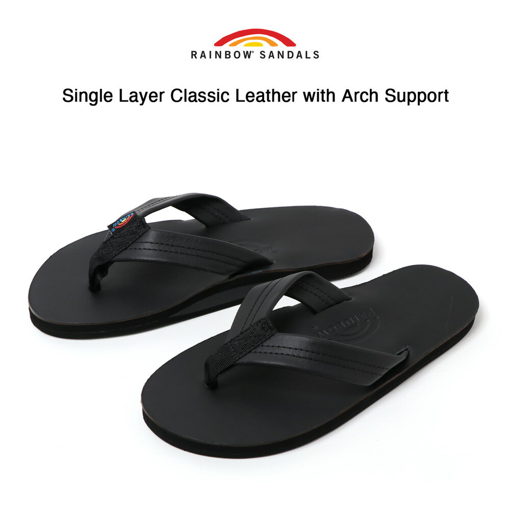 RAINBOW SANDALS 301ALTS CL シングルレイヤークラシックレザービーチサンダル レインボーサンダル Single Layer Classic Leather with Arch Support 1