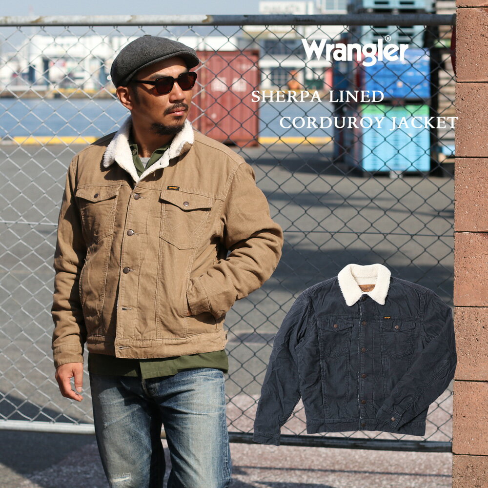 Wrangler 󥰥顼 SHERPA LINED CORDUROY JACKET  ǥ 㥱å ܥ㥱å  ɴ   G 礭 åȥ SEPIA TINT OMBRE BLUE