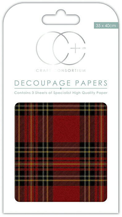 アシーナ DECOペーパー 3枚入012 タータン