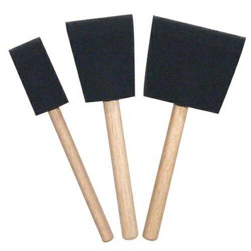 【スポンジブラシ　大中小　3本セット】アシーナ　スポンジ　刷毛　ハケ　トールペイント　ガーデンペイント　DIY　デコパージュのサムネイル