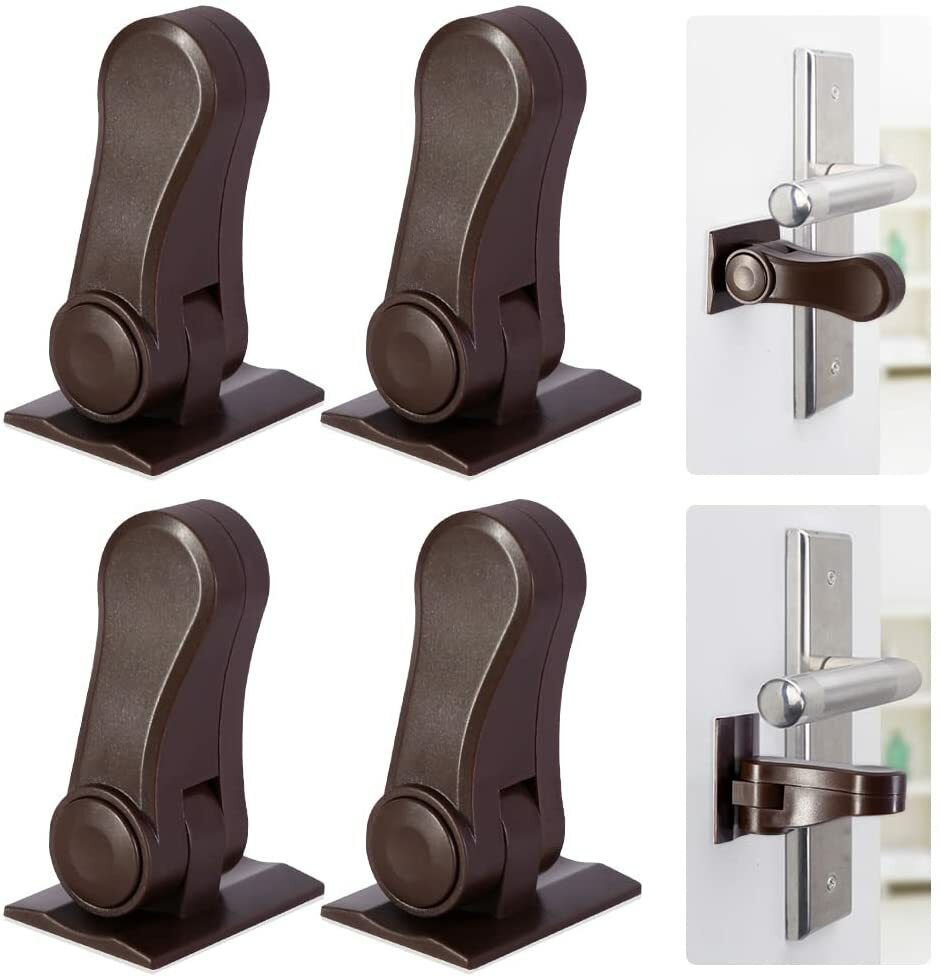 【限定10%OFFクーポン】ドアロック ベビーガード チャイルドロック ドアノブロック ドア ノブ ドア専用 扉 簡単開閉 ベビーロック ドア開け防止 猫 脱走防止扉 安全 安心 ストッパー ケガ防止 いたずら防止 お出かけ時に 回転 ドアストッパー