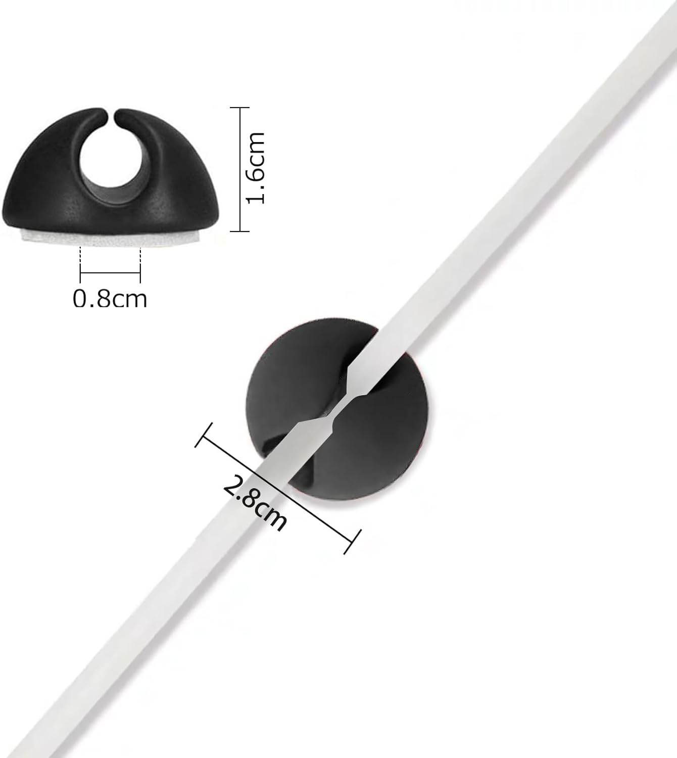 ケーブルドロップ 15個入り ケーブルホルダー ケーブルクリップ ケーブル ドロップ ホルダー クリップ コード usb ケーブルホルダー 配線 PC デスク 整理 すっきり デスク周り コードフック 充電コード