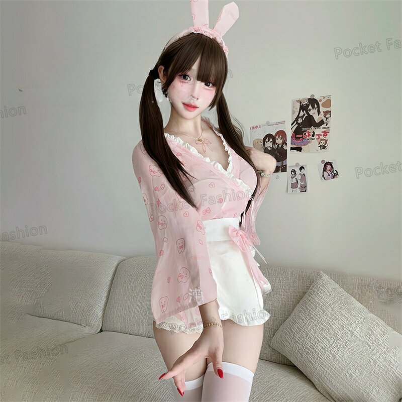 Pocket Fashionのメイド服 セクシーランジェリー コスプレ 超過激 ベビードール セクシー下着 ランジェリー コスチューム コルセット メイド ランジェリー 大人 フリル 大人コスプレ プレゼント 送料無料｜アングル2