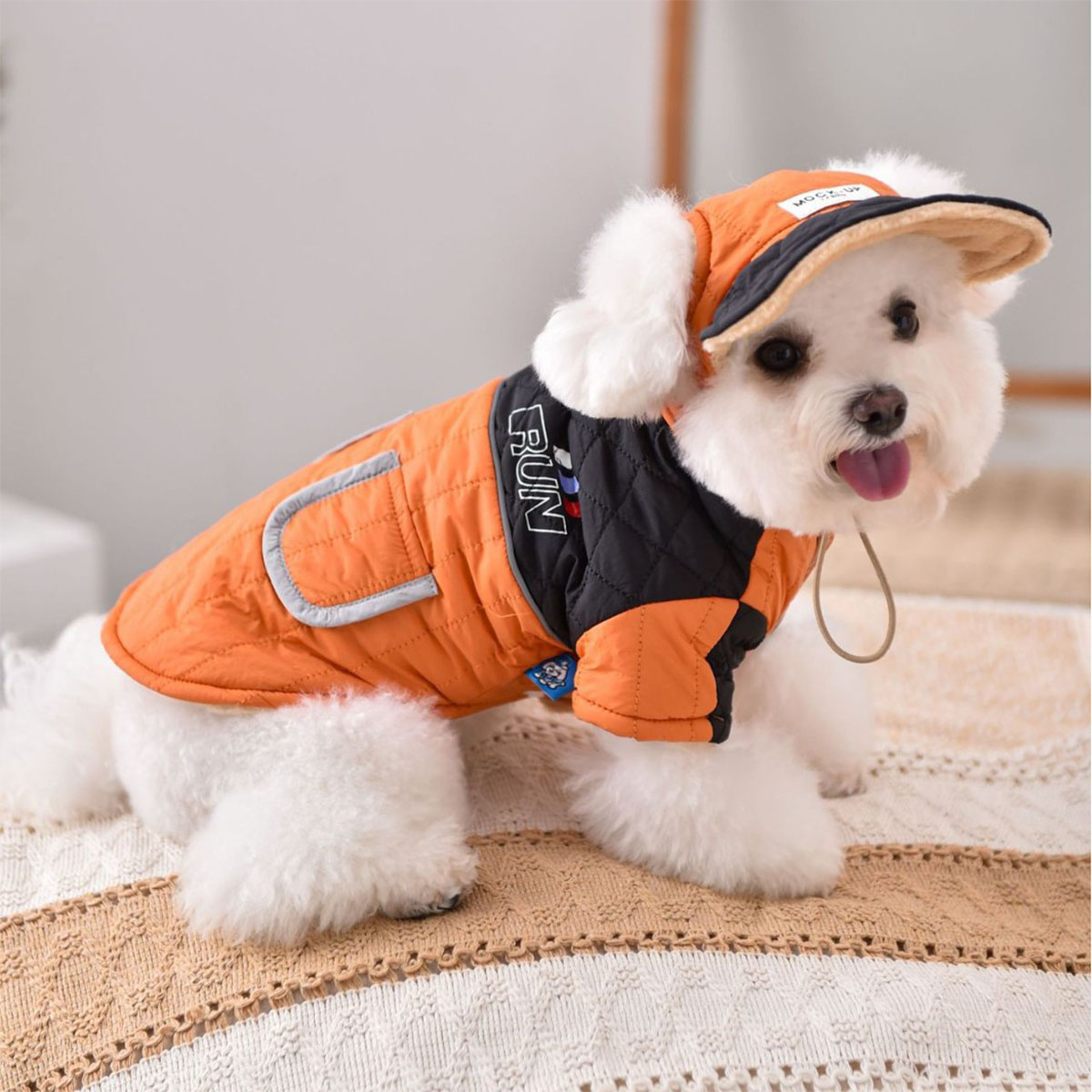 犬服 ベスト 防寒着 ドッグウェア 帽子付き ...の紹介画像2