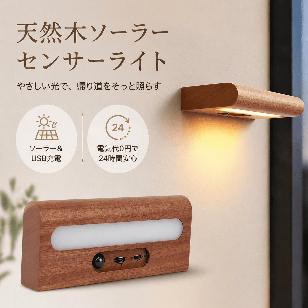 アイテムタイプ：ソーラーウォールライト材質：ABS +無垢材+電子部品サイズ：約。 130x55x20mm / 5.12x2.17x0.79インチバッテリータイプ：リチウムバッテリー500mAh（バッテリー内蔵）充電方法：ソーラー、USB定格電力：0.3W充電時間：3時間重量：約250g 140.00g / 4.94オンスHow to Use:充電して使用するだけです。詳細な手順については、ユーザーマニュアルを参照してください。Package List:1 x 充電ケーブル1 x 取扱説明書1 x ソーラーウォールライト1 x アクセサリー