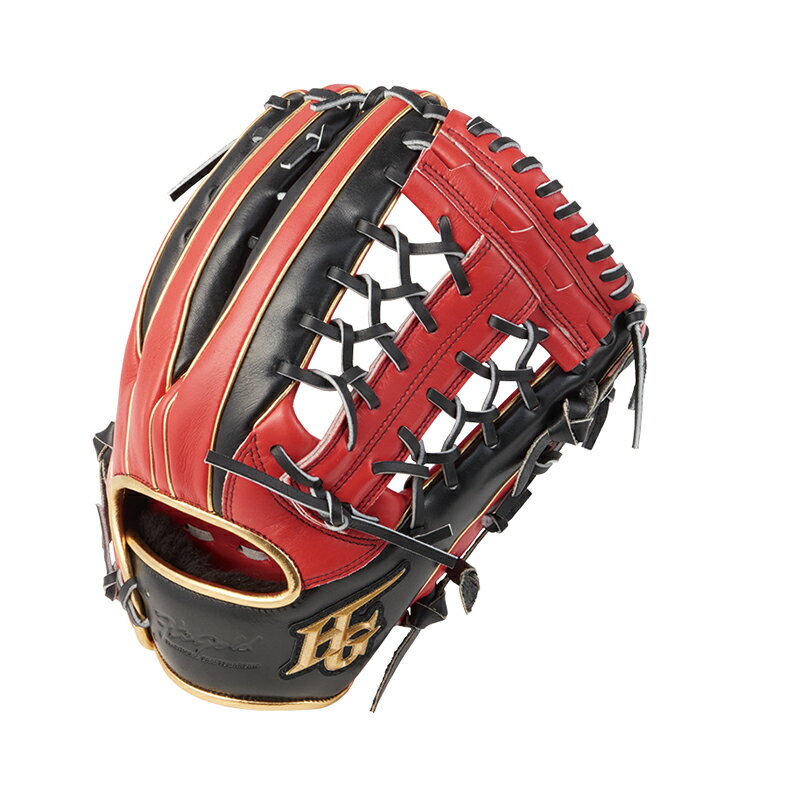 Outfielder - Hi-gold(ハイゴールド) 2026年モデル　己極シリーズ　OKG1209L　軟式グラブ　外野手用　SRバーニングオレンジ×SRブラック