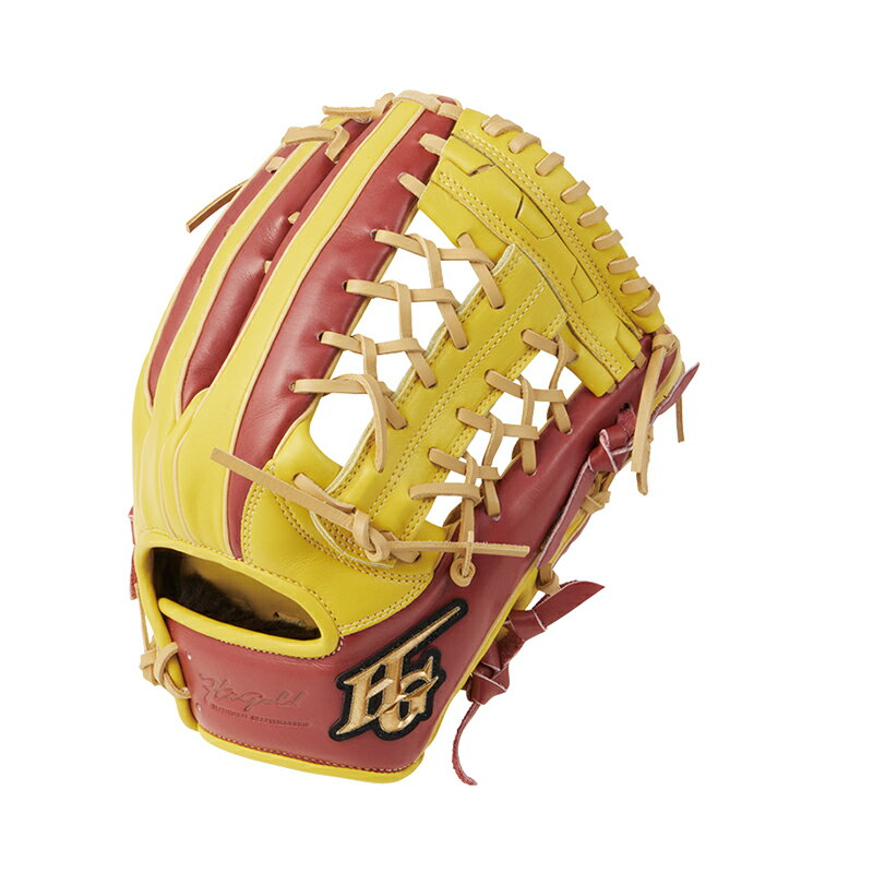 乐天商城 - Hi-gold(ハイゴールド) 2026年モデル　己極シリーズ　OKG2209L　軟式グラブ　外野手用　SRレモンイエロー×SRブラウン　LH 右投