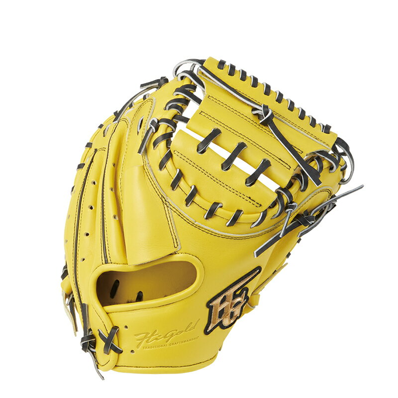 Catcher - Hi-gold(ハイゴールド) 2026年モデル　己極シリーズ　OKG910ML　軟式グラブ　捕手用　SRレモンイエロー　LH 右投