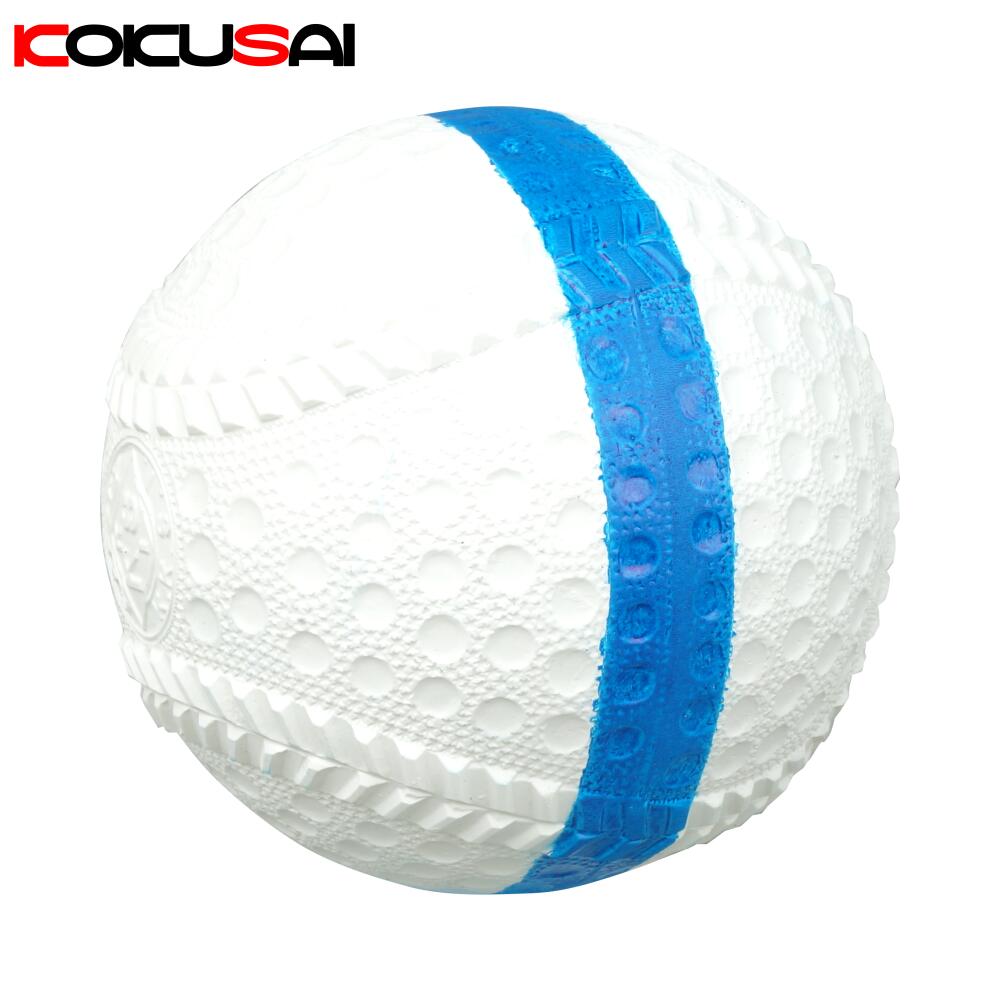 軟式野球用トレーニングボール 回転チェックボール69　ブルー/白 1個 コクサイ(KOKUSAI) ks229-1
